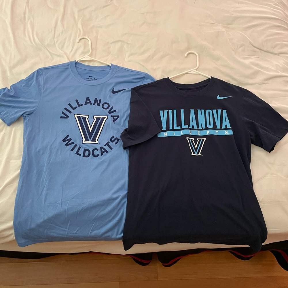 Lot of 2 Nike Men’s Villanova Wildcats The Nike Tee Dri Fit T-Shirt Size Medium